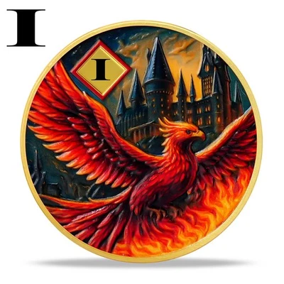 1 Year NA Sobriety Coin One Year Recovery Phoenix Narcotics Anonymous Medallions - Image 1 of 4