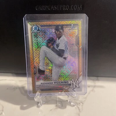 Alexander Vizcaino 2021 Bowman Chrome 1ST Gold Mojo /50 #BCP-212 Yankees - Image 1 of 2