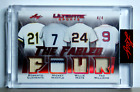 2021 Leaf Ultimate Sports The Fabled #TFF-08 Clemente/Mantle/Mays/Williams 4/4