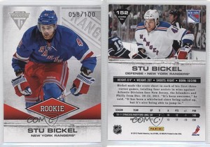 2011-12 Panini Titanium Spectrum Gold /100 Stu Bickel #152 Rookie RC