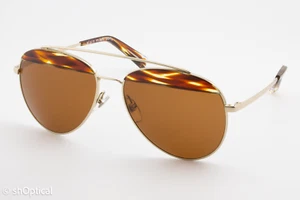 Alain Mikli PAON A04004 002/73 Unisex Pilot Tinted Sunglasses Frames Gold 58mm - Picture 1 of 10