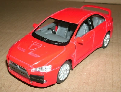 Coche modelo Evo 10 2008 Mitsubishi Lancer Evolution X escala 1/36 - Kinsmart KT5329 Foto 1 de 4