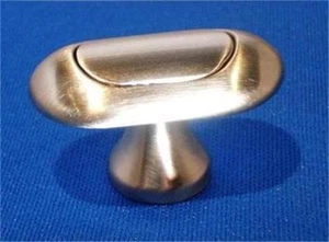 Chrome Drawer Pull Cabinet Door Knob Handle 38mm long x 20mm High Metal 26003 - Picture 1 of 4
