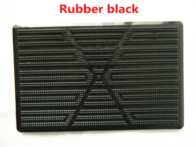Car Floor Carpet Pad Heel Foot Mat Pedal Patch Cover PVC Black Auto Accessories - Image 1 of 4