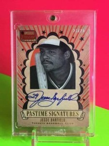 JESSE BARFIELD 2013 PANINI AMERICAS PASTIME SIGNATURES RED AUTO 