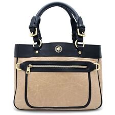 HUNTING WORLD Tote Bag Battue leather 70604 Polyurethane/ Leather Beige /351092