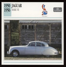 1950 - 1956  Jaguar  Mark VII  Classic Cars Card