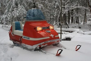1970 Moto-Ski Capri Snowmobile SLED Poster 24 X 18 Inch SWEET! - Picture 1 of 2