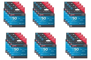 Arrow 1/4" T50 Heavy Duty Galvanized Steel Staples (1250 Pack)- carton of 24 - Picture 1 of 2