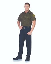 Underwraps Border Patrol Officer Uniform Shirt Adult Men Halloween Costume 29422