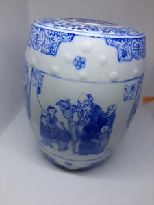 Chinese Small Garden Seat Pierced China Original 6” Tall antique porcelain - Picture 1 of 9
