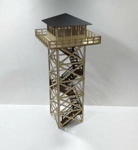 O Scale Forest Fire Watch Tower Kit - Laser Cut Model Train Scenery Building - Picture 1 of 4