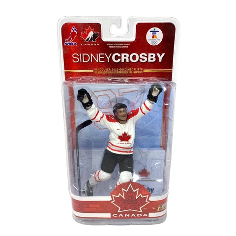 Mcfarlane NHL Sidney Crosby Team Canada Olympic White Jersey Series 3 Figure Cover