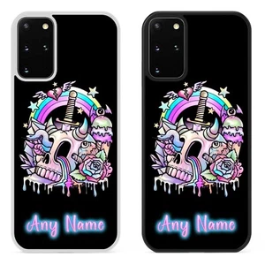 Funda de teléfono pastel gótica con nombre personalizado para Samsung Galaxy Emo Punk regalo - Imagen 1 de 7