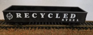 Model Power 8508 Spur Ho Gondel recycelter Stahl schwarz Zugwagen - Bild 1 von 8