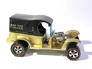 ⭐️1994 CUSTOM MADE GOLD PAINT Hot Wheels 1969 Police 3 Paddy Wagon REDLINE - Picture 1 of 5