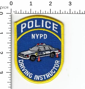 ISTRUTTORE DI GUIDA --- TOPPA RICAMATA DA COLLEZIONE POLIZIA DI NEW YORK NYPD - Foto 1 di 2