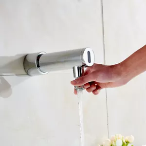 Bathroom Chrome Cold Faucet Automatic Hand Sensor Touch Wall Mounted Taps - Picture 1 of 4