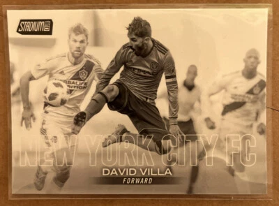 2018 Topps Stadium Club MLS Black and White David Villa #1 - Image 1 of 2