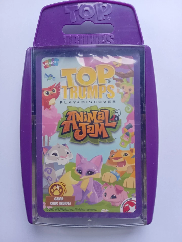 Top Trumps Animal Jam New + Sealed Card Game Play Discover - Image 1 of 1