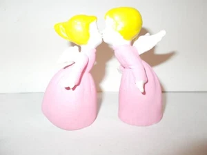Vintage Napcoware 3.25" Kissing Angels Girl and Boy Figurines Japan(touch paint) - Picture 1 of 6