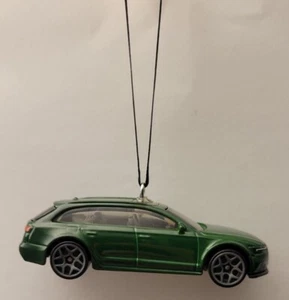 17 Audi RS 6 Avant Personalizado Navidad Coche Adorno 1/64 Die-cast Verde - Imagen 1 de 2