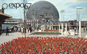 Postal del Pabellón de los Estados Unidos en primavera Montreal Expo 67 Canadá 1967 - Imagen 1 de 2