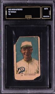 RARE 1920 W519 W519-1 NUMBERED #15 RAY SCHALK, GMA A Hand Cut Strip, White Sox