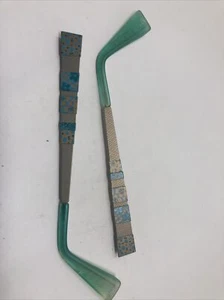 LAFONT ISSY & LA FRANCE CHELSEA 501 140mm BROWN GREEN TEMPLE ARM PARTS 9461 - Picture 1 of 6