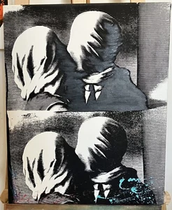 Pop Art Contemporary Art Original Painting Signed Mr Clever Art Lovers - Picture 1 of 7