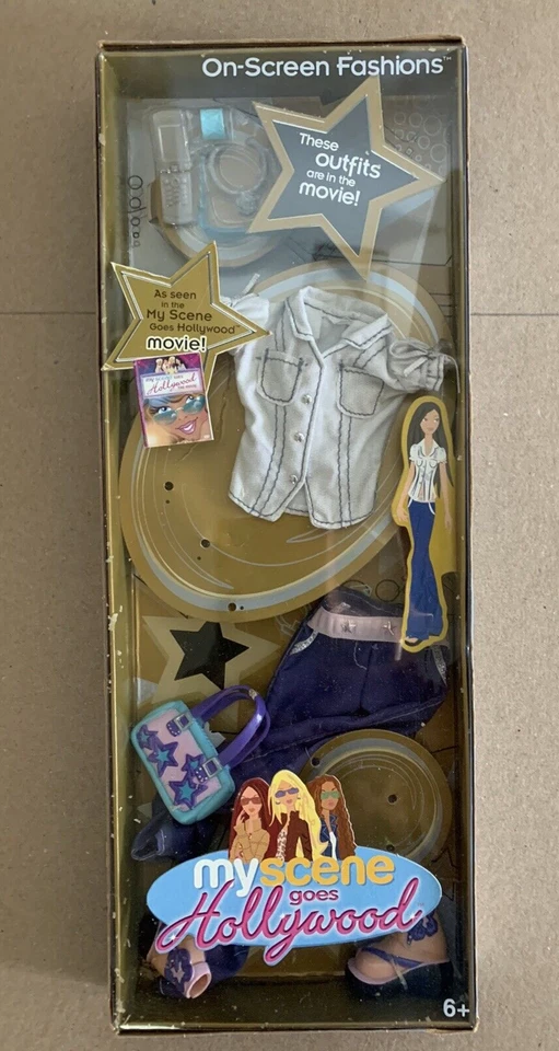 Mattel Barbie My Scene Goes Hollywood Doll on Movie Screen Fashion Outfit NRFB