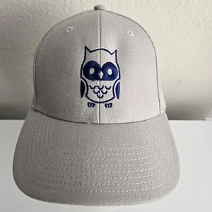 Crowns by Lids Men's Strapback Hat Gray Acrylic Wool Blend Embroidered Owl Logo - Picture 1 of 7