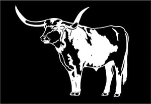 Longhorn Bull Decal car truck window vinyl sticker - Picture 1 of 2
