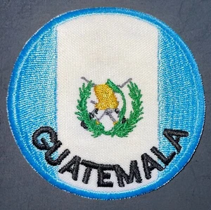 Guatemala Flag Circle Patch Hook & Iron-On New A857 - Picture 1 of 2
