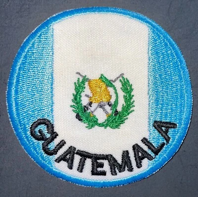 Guatemala Flag Circle Patch Hook & Iron-On New A857 - Image 1 of 2