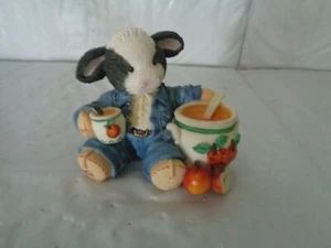 1995 Mary's Moo Moos - "Dulce, cálido y maravilloso"" Figura de vaca # 142832 - Imagen 1 de 2