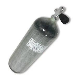 Acecare 9L CE 4500Psi Scba Bottle Carbon Fiber Hpa Tank PCP Cylinder with Valve - Picture 1 of 9