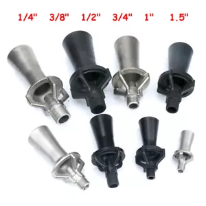 1/4" 3/8" 1/2" 3/4" 1" 1.5" BSPT Stainless Steel / Plastic Venturi Spray Nozzles - Picture 1 of 14