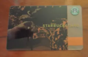 VERY RARE STARBUCKS UK BLACK CARIBBEAN GIFT CARD 6028. COLLECTORS ITEM - Picture 1 of 4