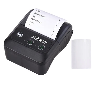 Bisofic Portable USB BT 58mm 2"Thermal Receipt Printer Compatible W/ Android I3I - Image 1 of 4