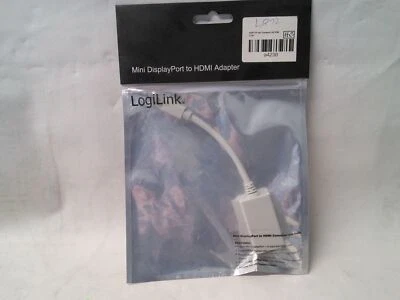 ADAPTER mini Displayport auf HDMI St./Bu. LOGILINK CV0036A, 10 cm, weiß/white - Bild 1 von 2