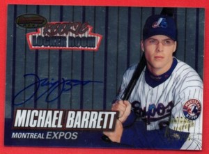Michael Barrett 1999 Bowman's Best Rookie Locker Room Autograph Auto