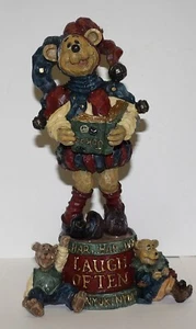 Boyds Collection  JESTER Q FUNNYBONES  LAUGH OFTEN Carver's Choice Figurine - Picture 1 of 13