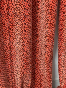 Vintage Leopard Cotton Velvet Curtain Boho Rust Color Panel Luxury Home Décor - Picture 1 of 9