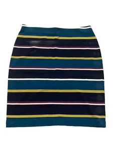 Ann Taylor gestreifter Stretch Bleistiftrock Größe 8 2258 - Bild 1 von 3