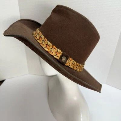 Vintage Levi’s Cowboy Hat 1970s Brown Suede Western Size 7 - Image 1 of 4