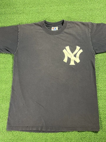 Vintage New York Yankees Mariano Rivera Shirt YOUTH Extra Large Blue MLB y2k Cover