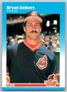 1987 Fleer Glossy Bryan Oelkers Cleveland Indians #257
