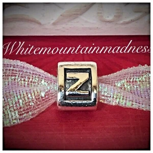 Authentic Pandora Silver ALPHA Z Letter Initial Charm 790323Z RETIRED - Picture 1 of 3