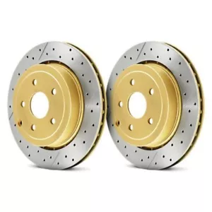 DBA Front Drilled & Slotted Street Series Rotors Pair For 04-17 STI - Picture 1 of 1